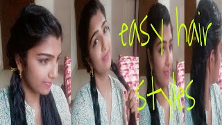 Easy & Simple Hairstyles For School Girls|Beauty With Rocks|Malayalam|