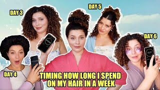 I Timed How Long I Spend On My Curly Hair In A Week (A Week In My Summer Curly Hair Routine)