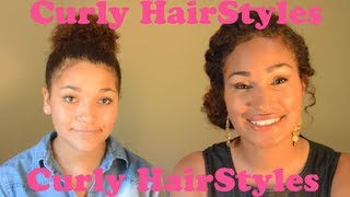 How To: Curly Hair Styles - Updo - Jonie Raquel