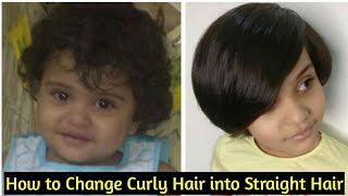 100% Result How To Change Extreme Curly Hair Into Straight Hair|For All Ages