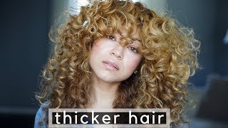 How To Make Fine/Thin Curly Hair Look Thicker!