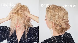 Fast Hair Hacks - Quick Hair Tutorial For Messy Or Curly Hair