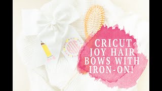 Personalized Hair Bows With Cricut Joy + Easypress Mini!