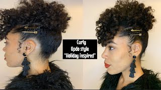 Holiday Updo Hairstyle For Curly Hair | Uncle Funky'S Daughters Products