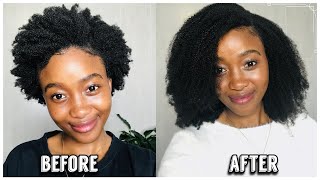 4C Natural Kinky Clip Ins| Honest Review Ft Curlcurls| First Time Using Clip Ins