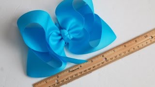 How To Make Supersized Hair Bows/ 7 Inch #Hairbow #Diy