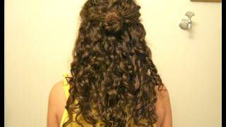 Curly Hairstyle: Three Half-Up Styles