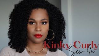 How To: Natural Hair Sew-In Weave Start To Finish The Best Curly Hair Ever!!!