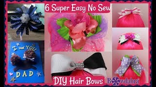 6 Super Easy No Sew Diy Hair Bows Anyone Can Make