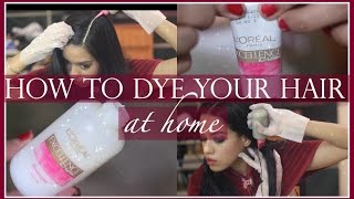 How To Dye Your Hair At Home Ft Loreal Excellence Creme | Debasree Banerjee