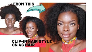 How To Get Length In Minutes Using Clip In Hair Extensions !Michelle Anyango