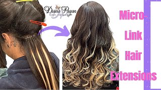 ❤️ How To Install Micro-Link Hair Extensions On Natural Hair | Pagans Beauty