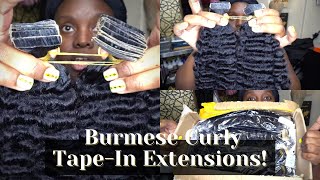 Burmese Curly Tape-In Hair Extensions! These Took Them 17 Days To Make! | Massive Hair Unboxing 24.0