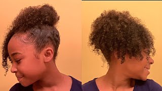 Quick + Easy Curly Hair Updo Tutorial | Kids | Natural Hair || Jaida Mckenzie
