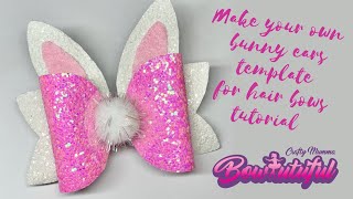 How To Make Bunny Ears Template For Hair Bows. How To Make Hair Bows. Diy Hair Bows Tutorial  Laço