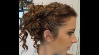 3 Minute Updo For Curly Hair | Spreadinsunshine15
