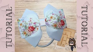 How To Make Hair Bows With Ribbon | Hair Bow Tutorial | Nested Triple Tux Bow Using Template
