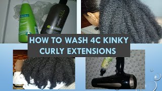 How To Wash Natural 4C Kinky Extensions | Sublime Hair