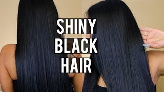 Dying My Hair Black! | How I Get Silky, Soft, Shiny Hair Everytime