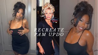 Recreating Iconic Pamela Anderson Updo