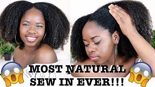 The Most Natural Sew In Ever For Type 4 Hair! | Queen Weave Beauty Ltd (Qwb)