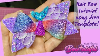 Free Template Hair Bow Tutorial. How To Make Hair Bows. Diy Hair Bows Tutorial   Laços De Fita: