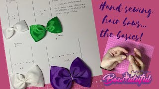 A Guide To Sewing Hair Bows For Beginners! How To Make Hair Bows. Diy Hair Bows Tutorial