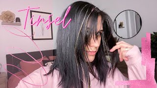 How To Wear Hair Tinsel (With Microbeads)