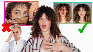5 Curly Hair Bang Mistakes To Avoid (Reacting To Brad Mondo'S Curly Hair Bang Video)