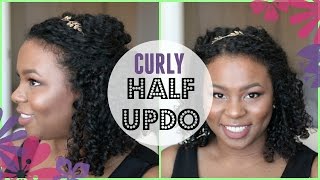Half Updo On Naturally Curly Hair