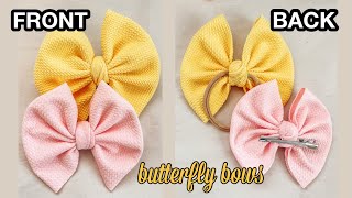 How To Tie A Big Bow Using Bullet | Liverpool Fabric | No Flap