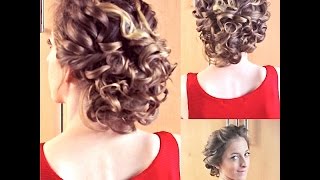 Curly Updo Hair Tutorial | Braidsandstyles12