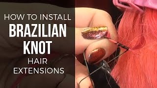 How To Do Brazilian Knot (Fiberglass) Extensions  - Doctoredlocks.Com