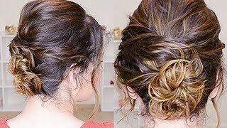 Simple Updo For Curly Hair