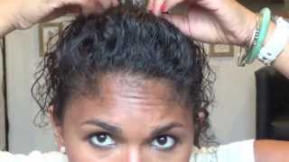 How To: Easy Naturally Curly Hair Updo