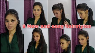 8 Easy Ways To Make Puff For Long And Medium Hair | New Hairstyle 2022 Girl Simple | @Preety Style