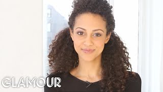 Party Hairstyle For Curly Hair: The Half-Updo-Hey, Hair Genius