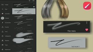 Free Hair Brush | Another Way Of Drawing Hair | Infinite Painter Brush Tutorial
