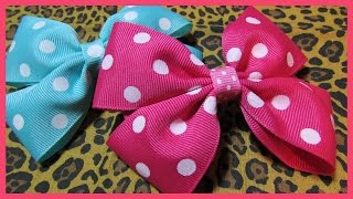 Diy - How To Make Hair Bows No.2 - Free Hair Bow Tutorial - Boutique Style - With Subtitles