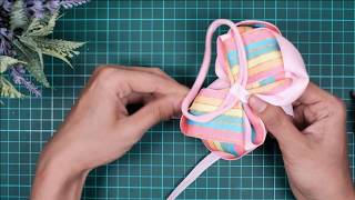 How To Make Hair Bows / Hair Band For Baby Girls | Easy Bow Tutorial #9 By Elysia Handmade