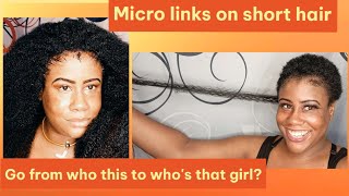 Microlinks On Short Hair ! Part 1 -Thetanzytechnique