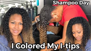 Micro Links | I-Tips Color And Shampoo | Curls Queen #Itips #Microlinks