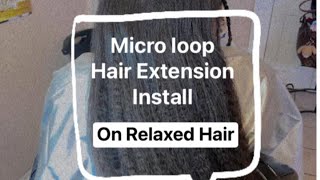 Microlink Hair Install On Relaxed Hair | 2021