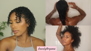 My Curly Hair Routine| 3B/3C Fine Hair, A Trim, Shrinkage