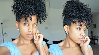 Quick Curly Hair Updo (Pineapple)|Natural Hair Tutorial