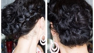 Quick And Easy Updo Perfect For Naturally Curly Hair