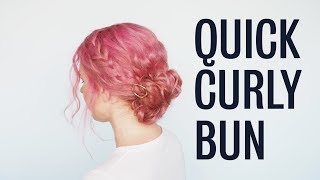 Quick And Easy Updo For Curly Hair