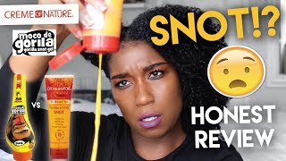 What Is This!?! Battle Of The Snots - Gorilla Snot Gel Vs. Creme Of Nature Snot Gel