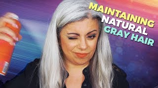 Natural Gray Hair Care | Routine Tips And Tricks! | Maryam Remias