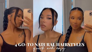 My Go-To Quick & Easy Natural Hairstyles/Inspo | Jenise Adriana